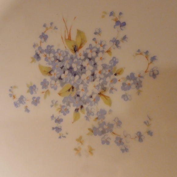 Tk Thun Czec Porcelain Basket Weave Blue Oval Platter - Picture 2 of 5